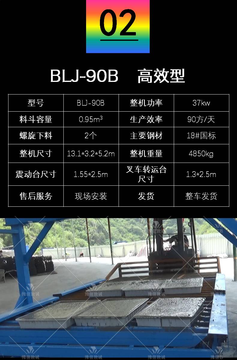 BLJ90A預制件設備技術(shù)參數(shù)